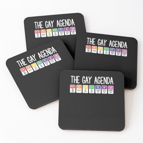 Item preview, The Gay Weekly Agenda Funny LGBT Pride Rainbow designed and sold by David231231.