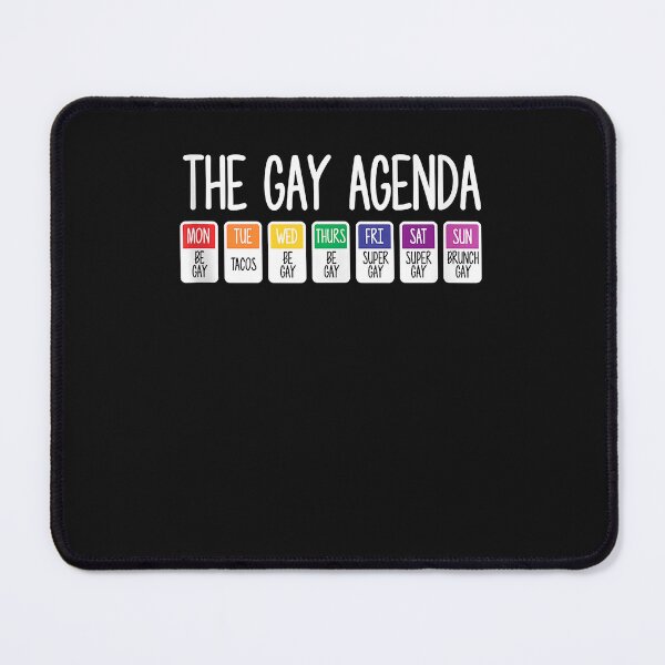 Item preview, The Gay Weekly Agenda Funny LGBT Pride Rainbow designed and sold by David231231.