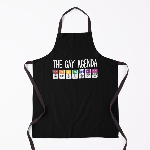 Item preview, The Gay Weekly Agenda Funny LGBT Pride Rainbow designed and sold by David231231.