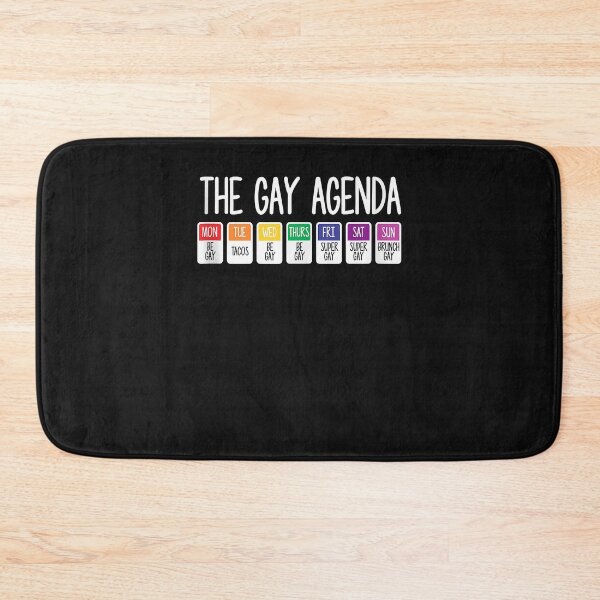 Item preview, The Gay Weekly Agenda Funny LGBT Pride Rainbow designed and sold by David231231.