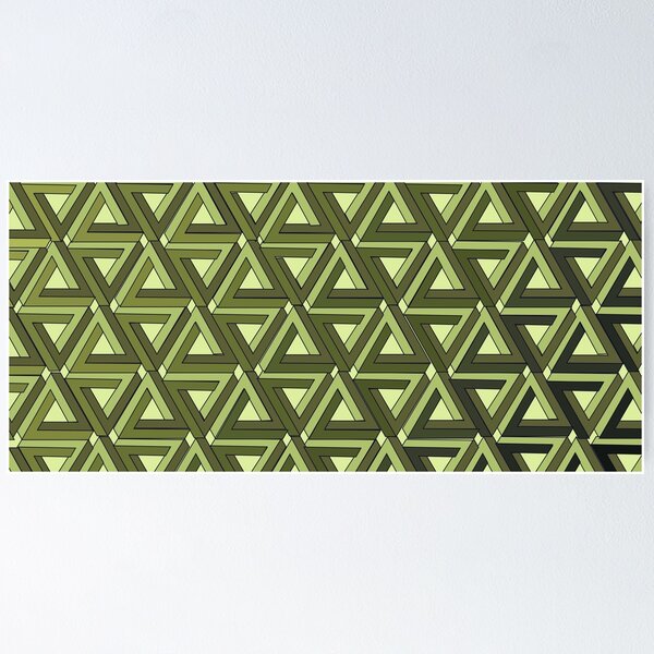 Vista previa del artículo con la obra «Penrose Pattern-Green», diseñado y vendido por abbysheahan.