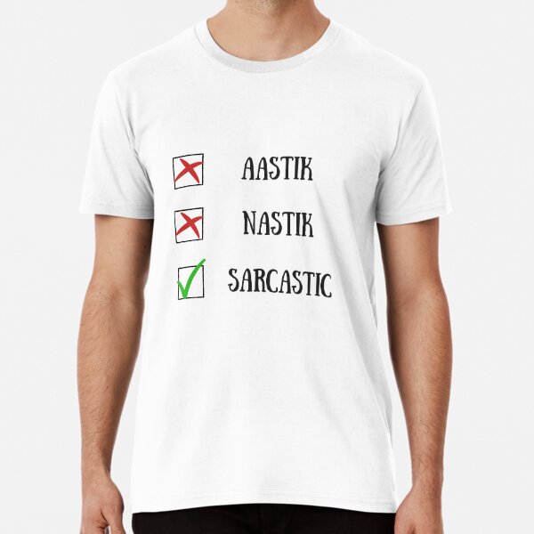 Aastik Nastik Sarcastic Funny T-Shirt For Men –