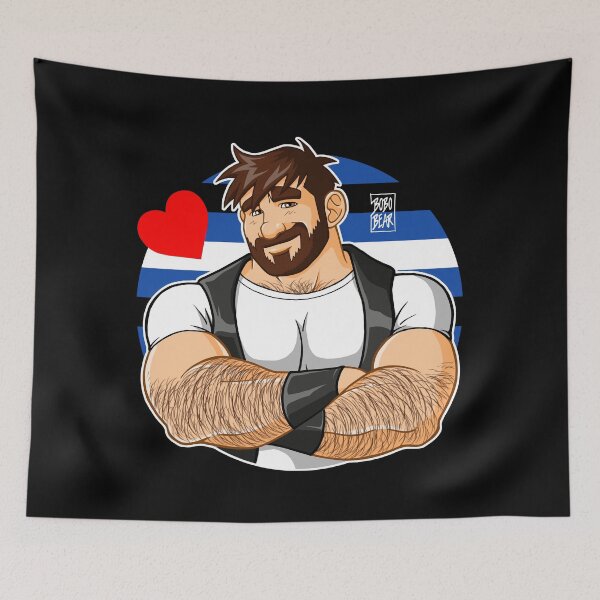 Item preview, ADAM LIKES CROSSING ARMS - LEATHER PRIDE designed and sold by bobobear.