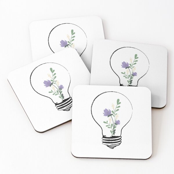 Item preview, light bulb with yellow flowers designed and sold by CrisTEE.