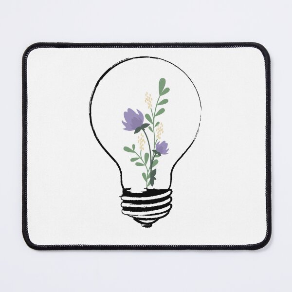 Item preview, light bulb with yellow flowers designed and sold by CrisTEE.