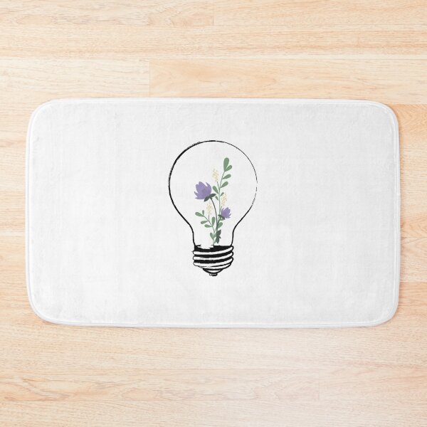Item preview, light bulb with yellow flowers designed and sold by CrisTEE.