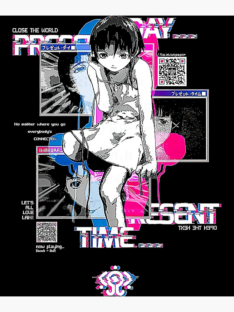  serial experiments lain anime poster for sale by raulresurection