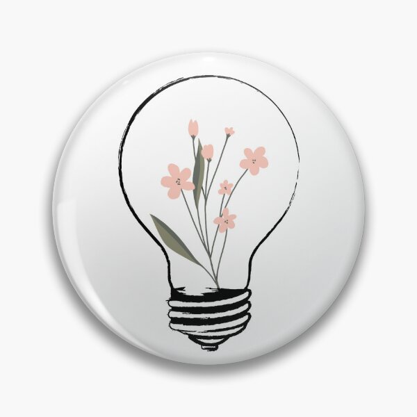 Item preview, light bulb with yellow flowers designed and sold by CrisTEE.
