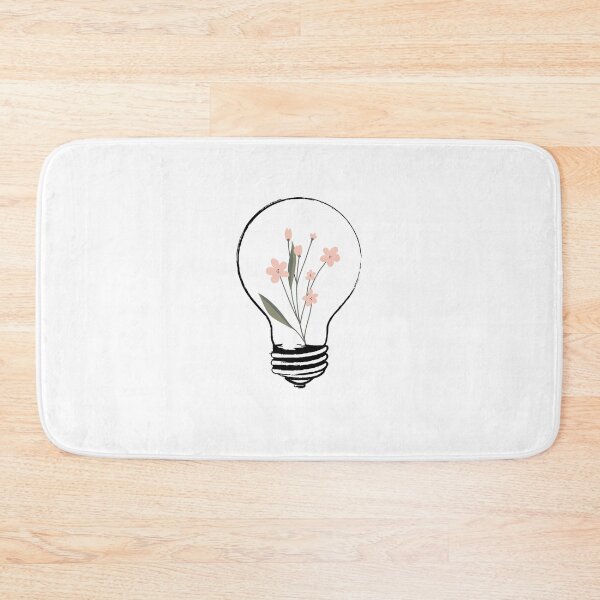 Item preview, light bulb with yellow flowers designed and sold by CrisTEE.