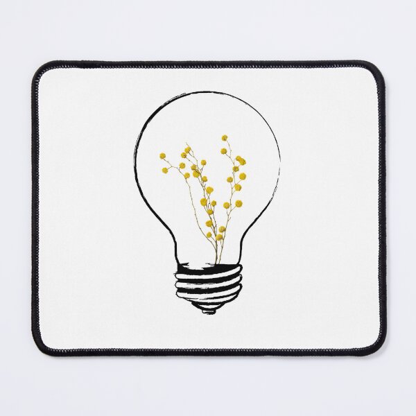 Item preview, light bulb with yellow flowers designed and sold by CrisTEE.