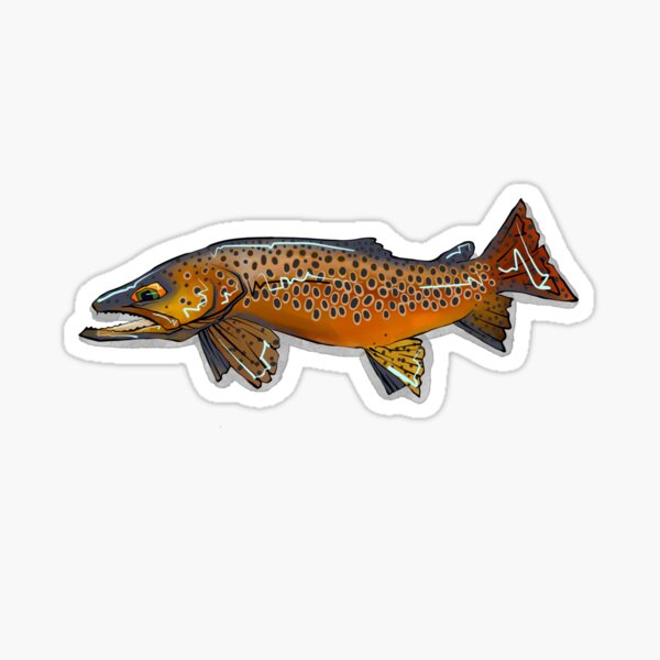 Brown Trout Stickers for Sale