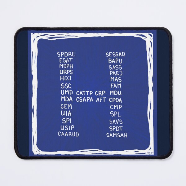 Item preview, Acronyms to digest (in psychiatry) designed and sold by MentaLee.