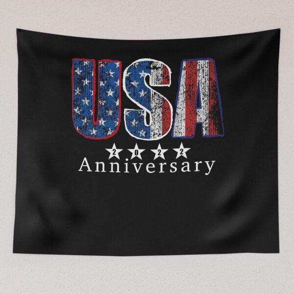 Item preview, USA 2022 Anniversary, Grunge Usa flag  designed and sold by EWIKA By Ekawit.