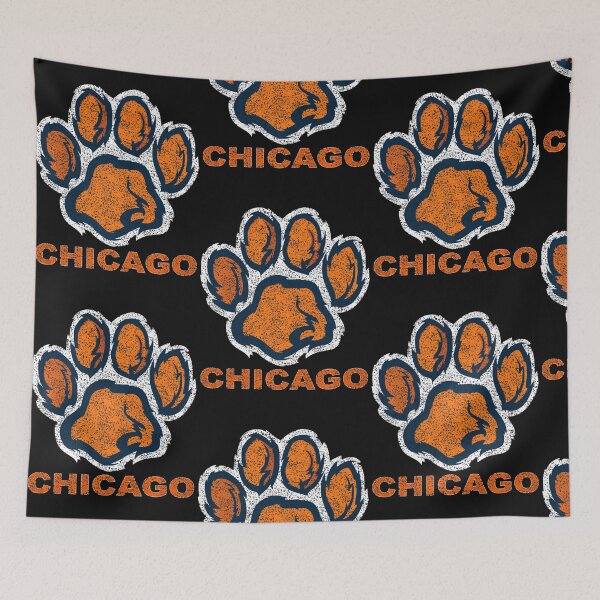 Item preview, Vintage Foot Paw Bear Orange Chicago designed and sold by Crow Loftis.