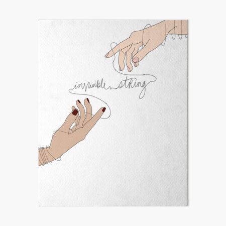 Invisible String Design | Art Board Print