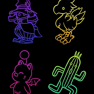 Vorschaubild zum Design Final Fantasy Outlines von RikDrawsThings