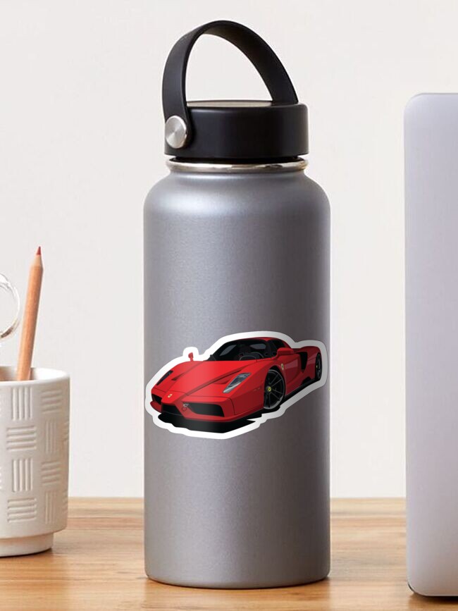 Ferrari Enzo Cartoon Sticker By Toonmyride Redbubble