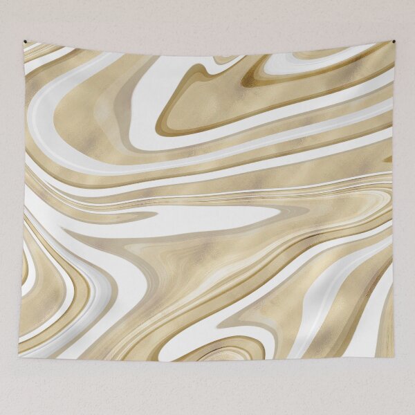 Item preview, Retro Gold Swirl Liquid Painting Aesthetic Design designed and sold by InovArtS.
