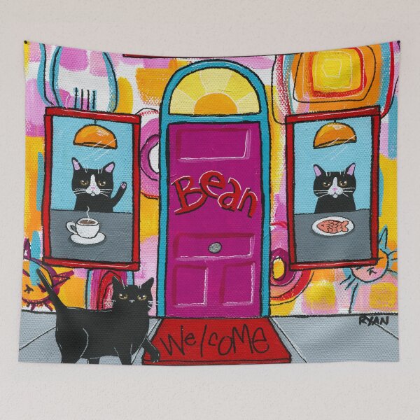 Item preview, Bean Cafe designed and sold by KilkennyCat Art.