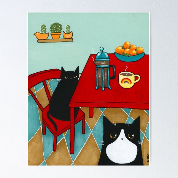 Item preview, Coffee Time designed and sold by KilkennyCat Art.