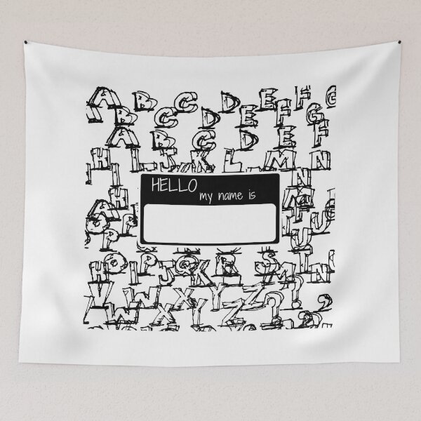 Item preview, Graffiti Hello My Name Stickers designed and sold by madraso.