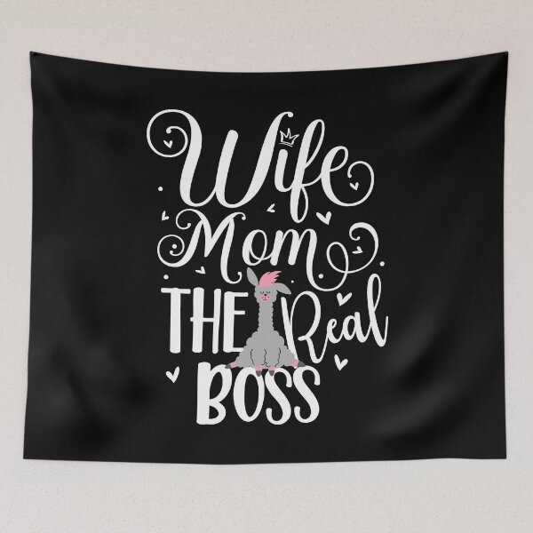 Item preview, Wife Mama Boss Alpaca designed and sold by ProMySign.