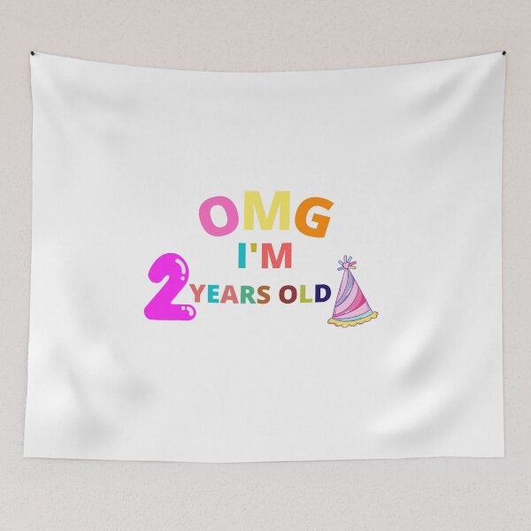 Item preview, OMG I am 2 years old - Funny Baby Birthday designed and sold by OMGCutie.