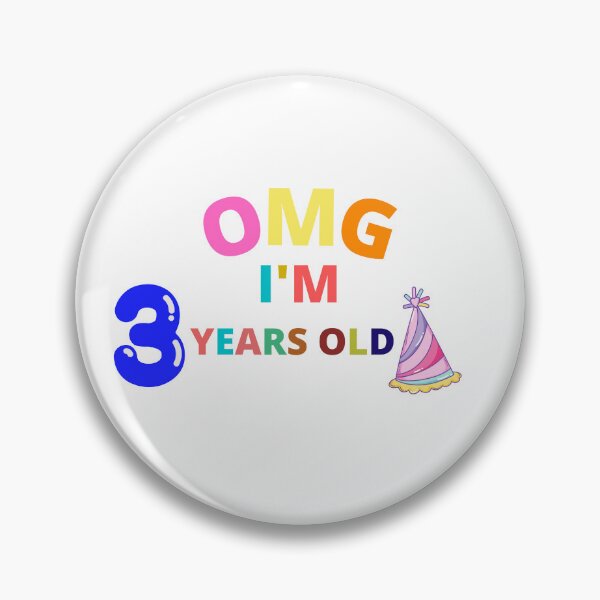 Item preview, OMG I am 3 years old - Funny Baby Birthday designed and sold by OMGCutie.