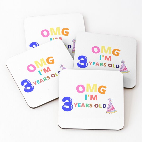 Item preview, OMG I am 3 years old - Funny Baby Birthday designed and sold by OMGCutie.