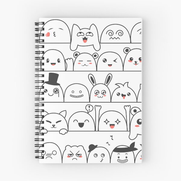 Item preview, Cute funny cartoon faces designed and sold by A Little Shop of Light.