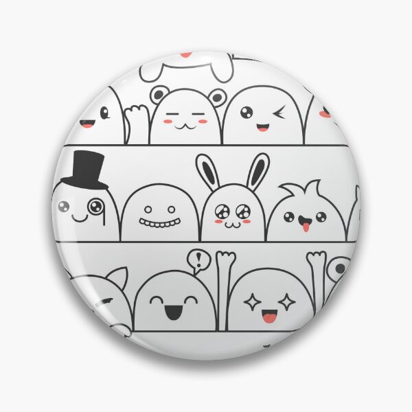 Item preview, Cute funny cartoon faces designed and sold by A Little Shop of Light.
