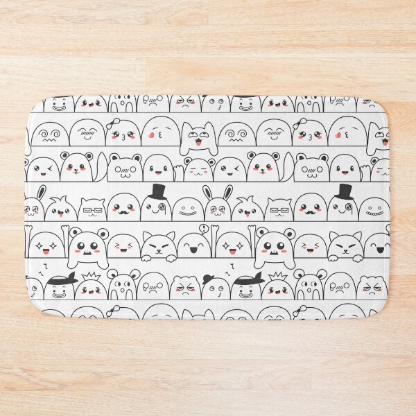 Item preview, Cute funny cartoon faces designed and sold by A Little Shop of Light.