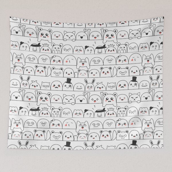 Item preview, Cute funny cartoon faces designed and sold by A Little Shop of Light.