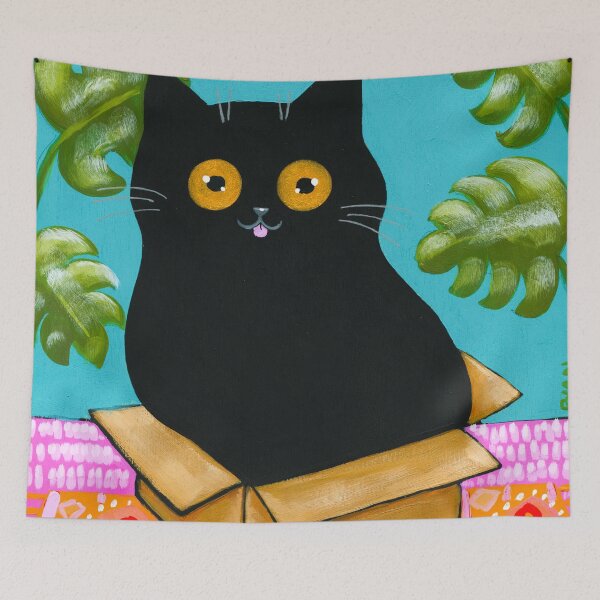 Item preview, Box Cat designed and sold by KilkennyCat Art.