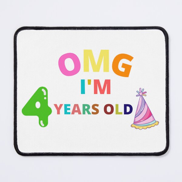 Item preview, OMG I am 4 years old - Funny Baby Birthday designed and sold by OMGCutie.
