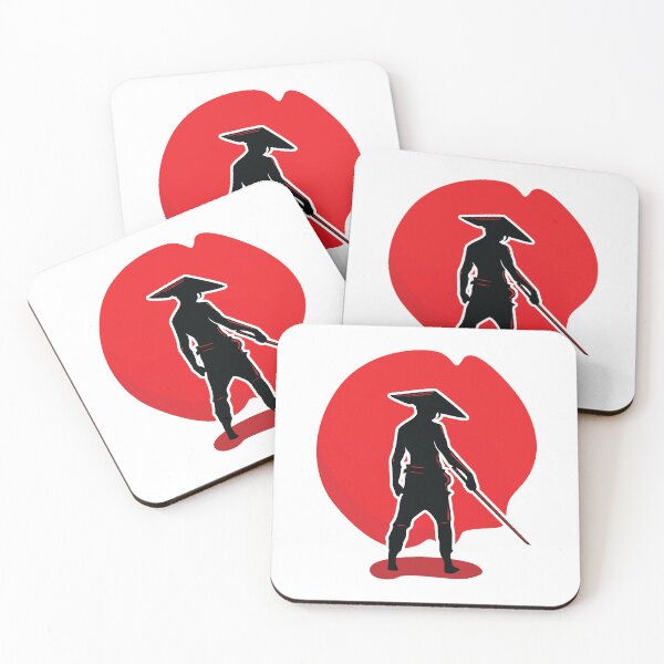 Item preview, Samurai Red Sun Kasa Hat Katana Warrior designed and sold by BakaOutfit.