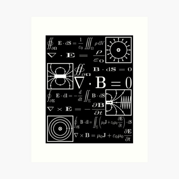 Maxwell-Gleichungen Kunstdruck