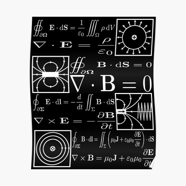 Maxwell's Equations Poster
