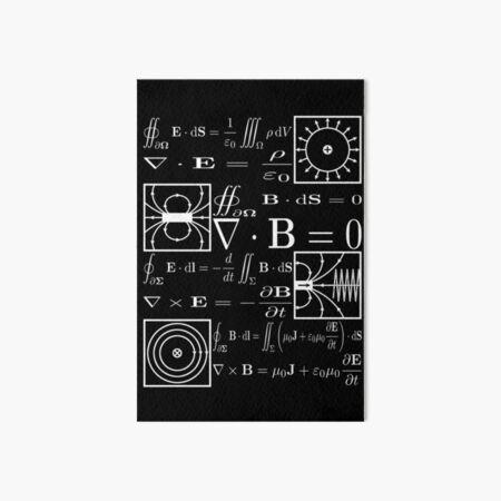 "Maxwell's Equations" Art Board Print for Sale by Feynman | Redbubble