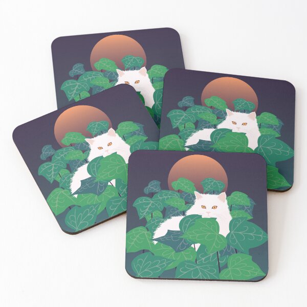 Item preview, Night Garden Cat designed and sold by zykydesigns.