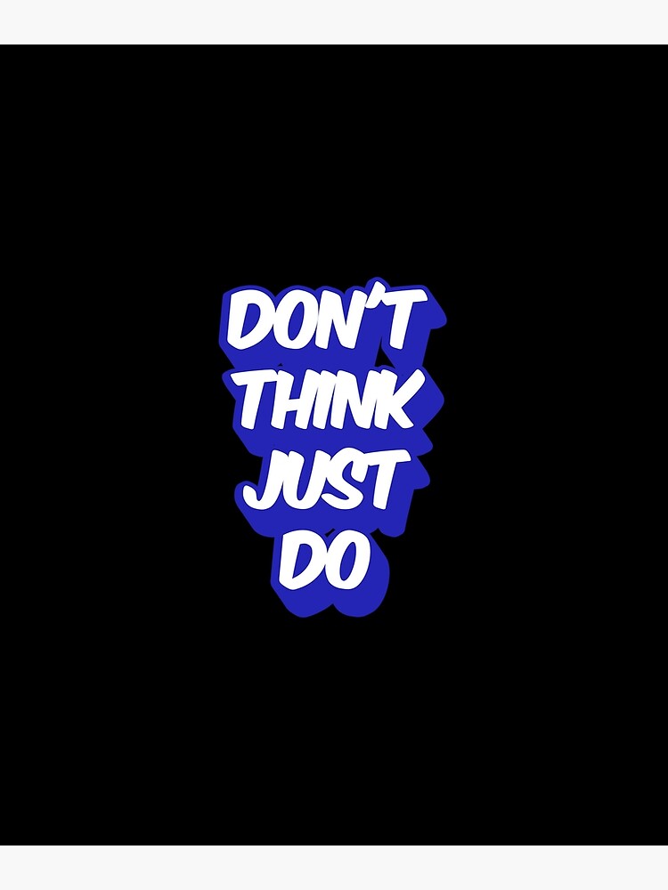 "Don't think just do top gun 2 future fighter jet pilot 3D typography
