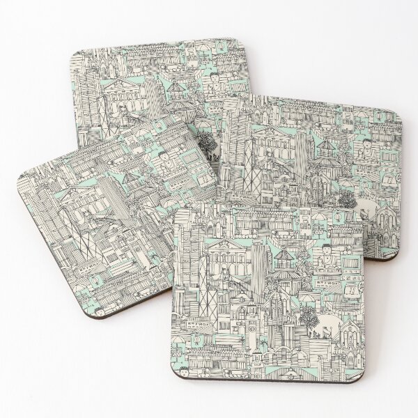 Item preview, Hong Kong toile de jouy mint designed and sold by scrummy.