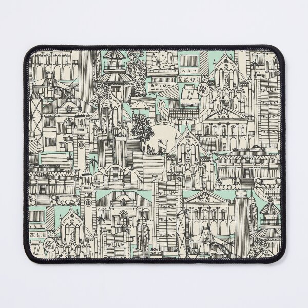 Item preview, Hong Kong toile de jouy mint designed and sold by scrummy.