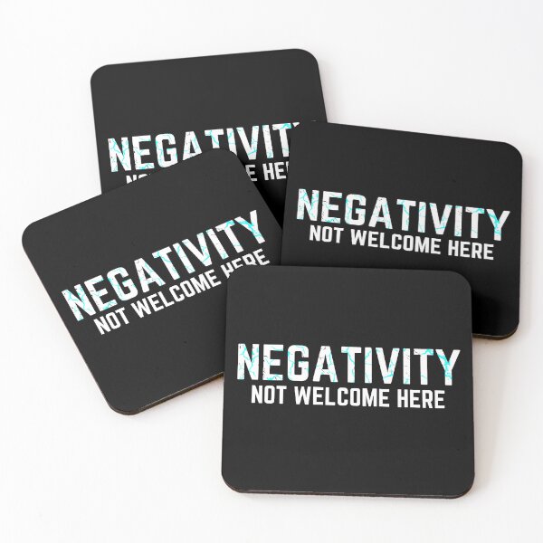 Item preview, Negativity Not Welcome Here! distressed 3 designed and sold by KingsManKind.