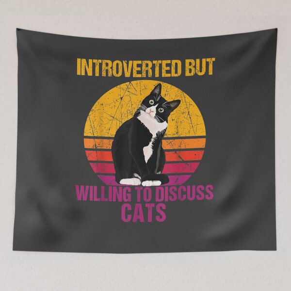 Item preview, Introverted But Willing To Discuss Cats Copy designed and sold by studiorabit.