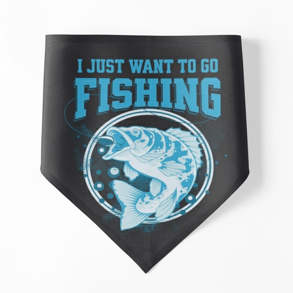 I Just Want to Go Fishing on Dark Background Poster for Sale by Walter4259