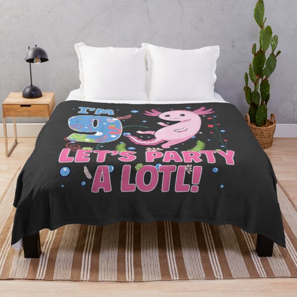 Item preview, Kids Cute Axolotl Motif 9 year old Axolotl Lover 9th Birthday designed and sold by studiorabit.