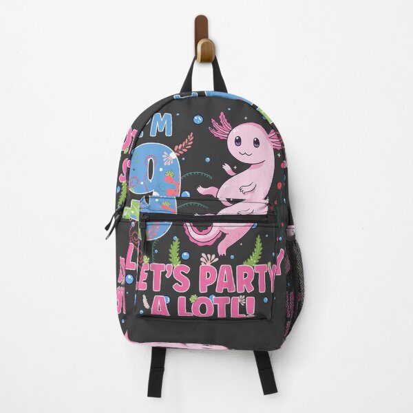 Item preview, Kids Cute Axolotl Motif 9 year old Axolotl Lover 9th Birthday designed and sold by studiorabit.