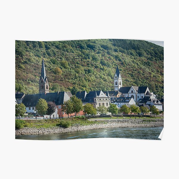 River Town Churches Poster