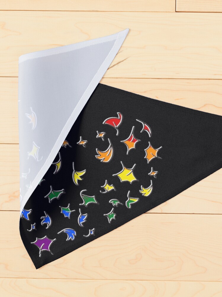 Alternate view of Copy of Heartstopper leaves rainbow Heart Pet Bandana